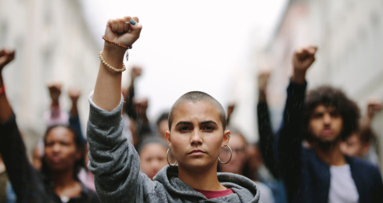 woman protest