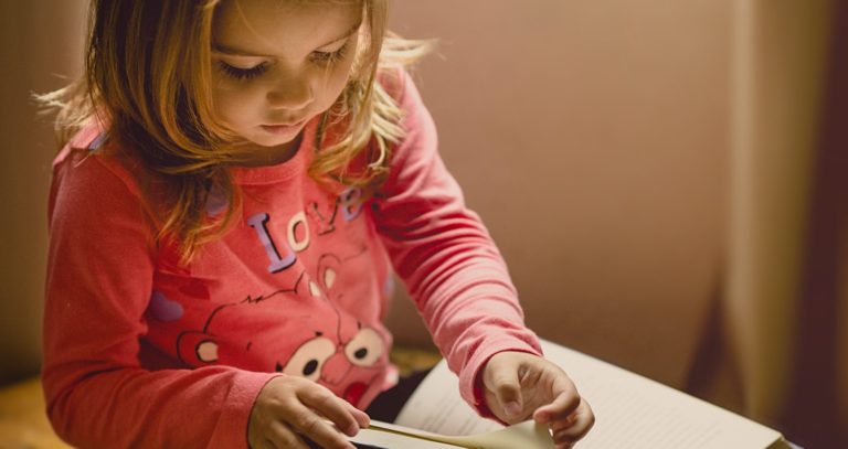 child reading