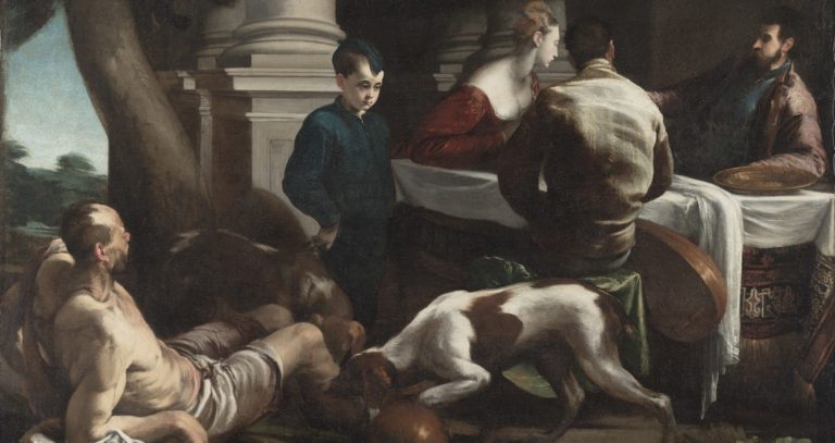 “Lazarus and the Rich Man” by Jacopo Bassano