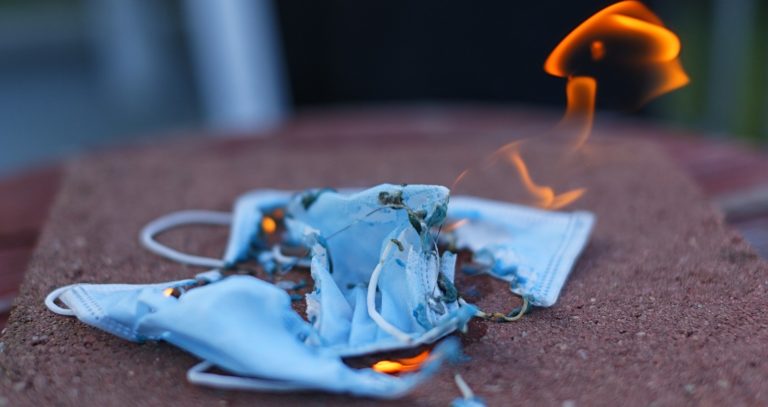 Burning mask