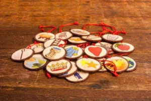 Jesse Tree Wooden Ornaments - Set of 27
