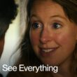 Promotional poster for the A24 documentary You Can See Everything featuring Elizabeth Holmes and Nathan Fielder.